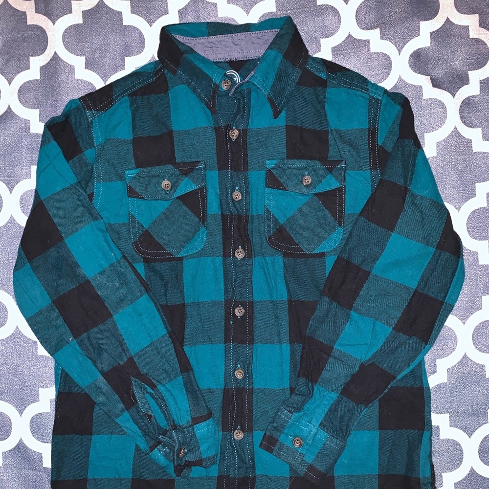 Boys button down flannel. Size 10.
